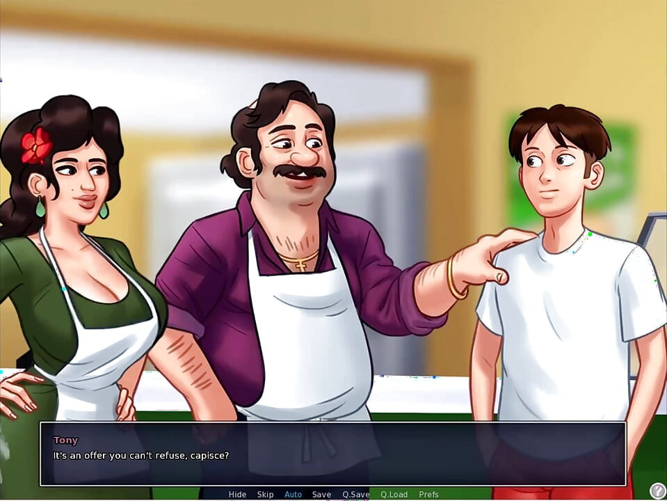 Summertime Saga - Johannes fucked Odette, Johannes fucked Maria, Eva had her baby