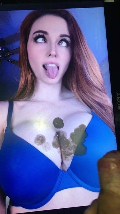 Amouranth cum tribute big tits