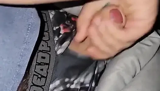 Stepfather's Day Last Blowjob for Stepdaddy Got My Last Load of the Day Swallowed It All and Gave Some Handy Too