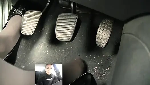 Screaming Brake Failure in Black Patent Flats