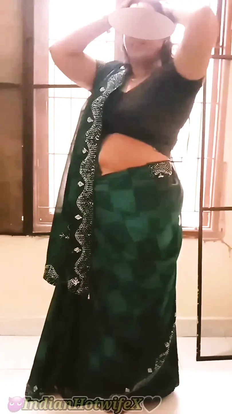 Desi Tamil Chubby Wife Lux Saree Wear Tease Shows Boobs Belly Hairy Pussy Ass! Indianhotwifex