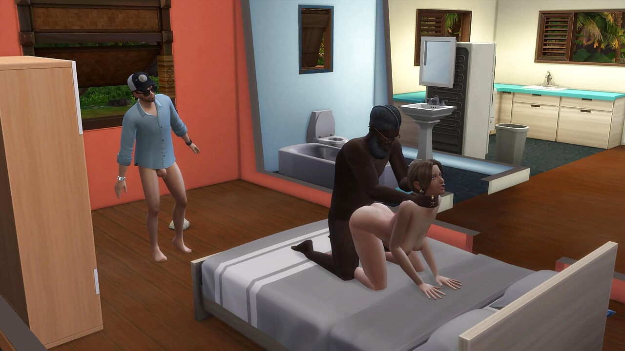 Sims 4: evli kadın ilk kez büyük zenci deniyor