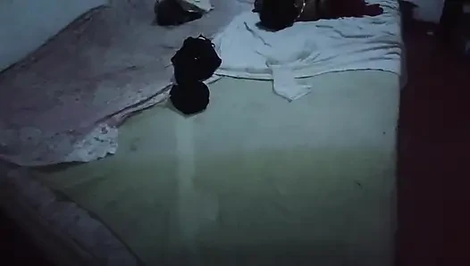 ep1 Desi stepmom found cam of stepson and she strips for him to see Pussy Show Begins Laying on the bed starts boobs job seduced