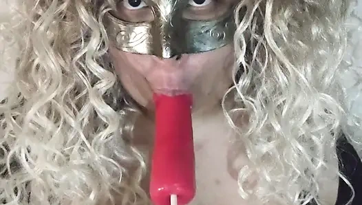 Kitty Rosario sucks dick lollipop