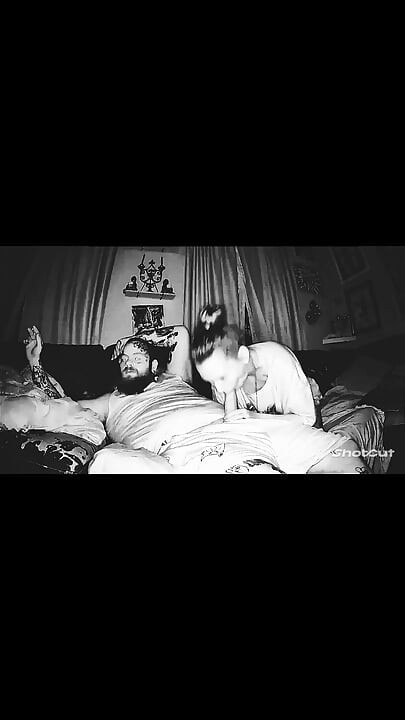 Roxy fucks on night vision cam