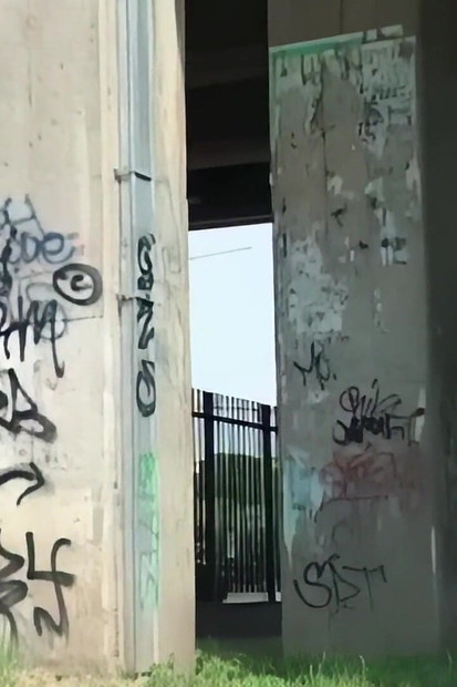 Мишель Гомес идёт с стариком