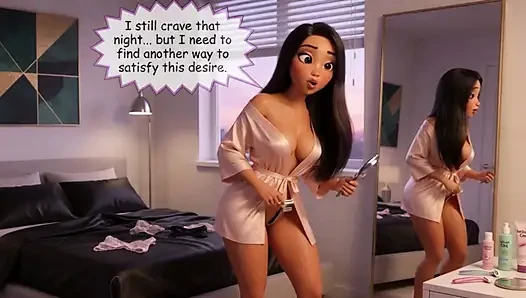 Stepdaughter Becomes the Virgin of the Porn Theater After Forbidden Desire for Stepfather (AI generated)