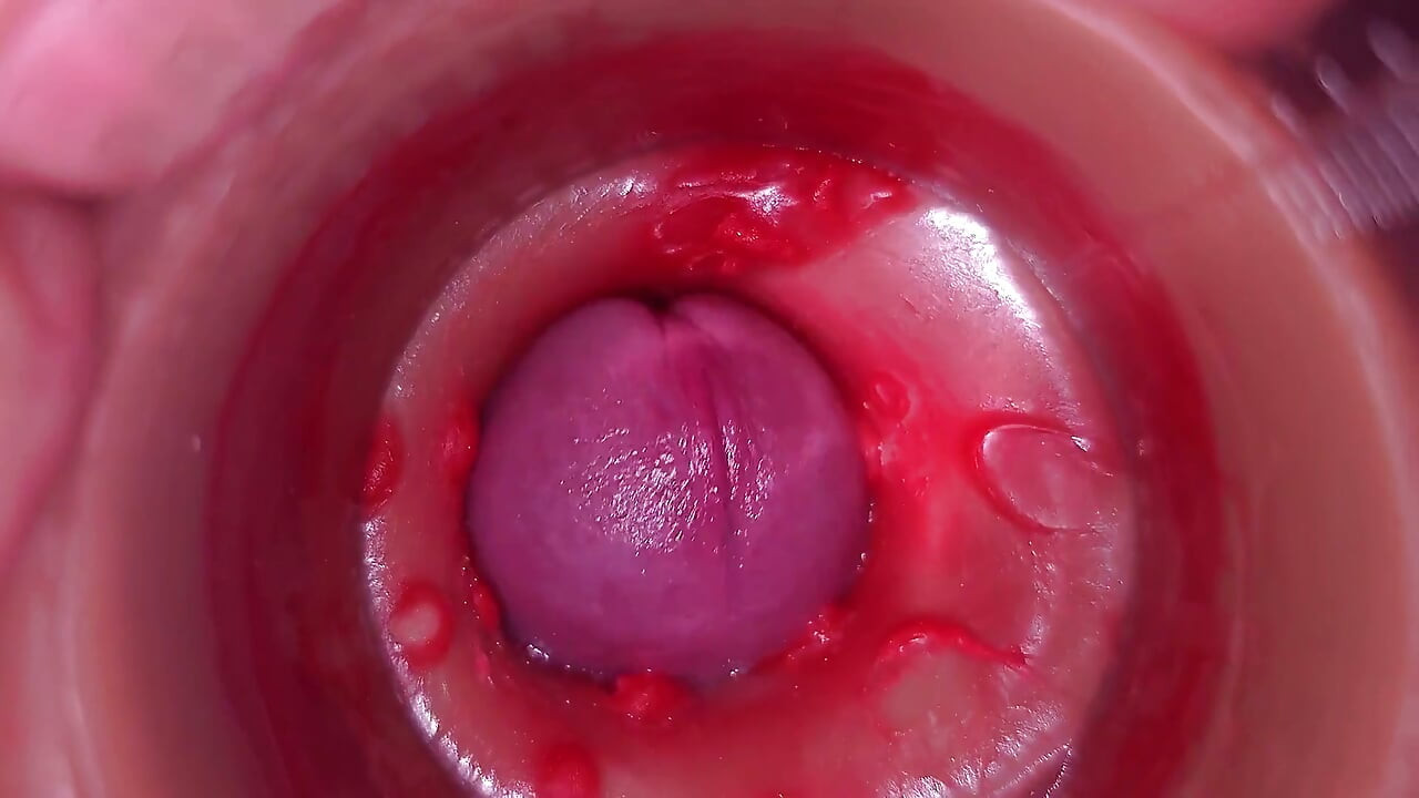 Camera in Vagina, Cervix POV, Creampie