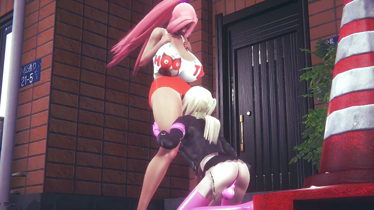 Hooters Chick Gets Railed by a Futa - 3D Porn Parody