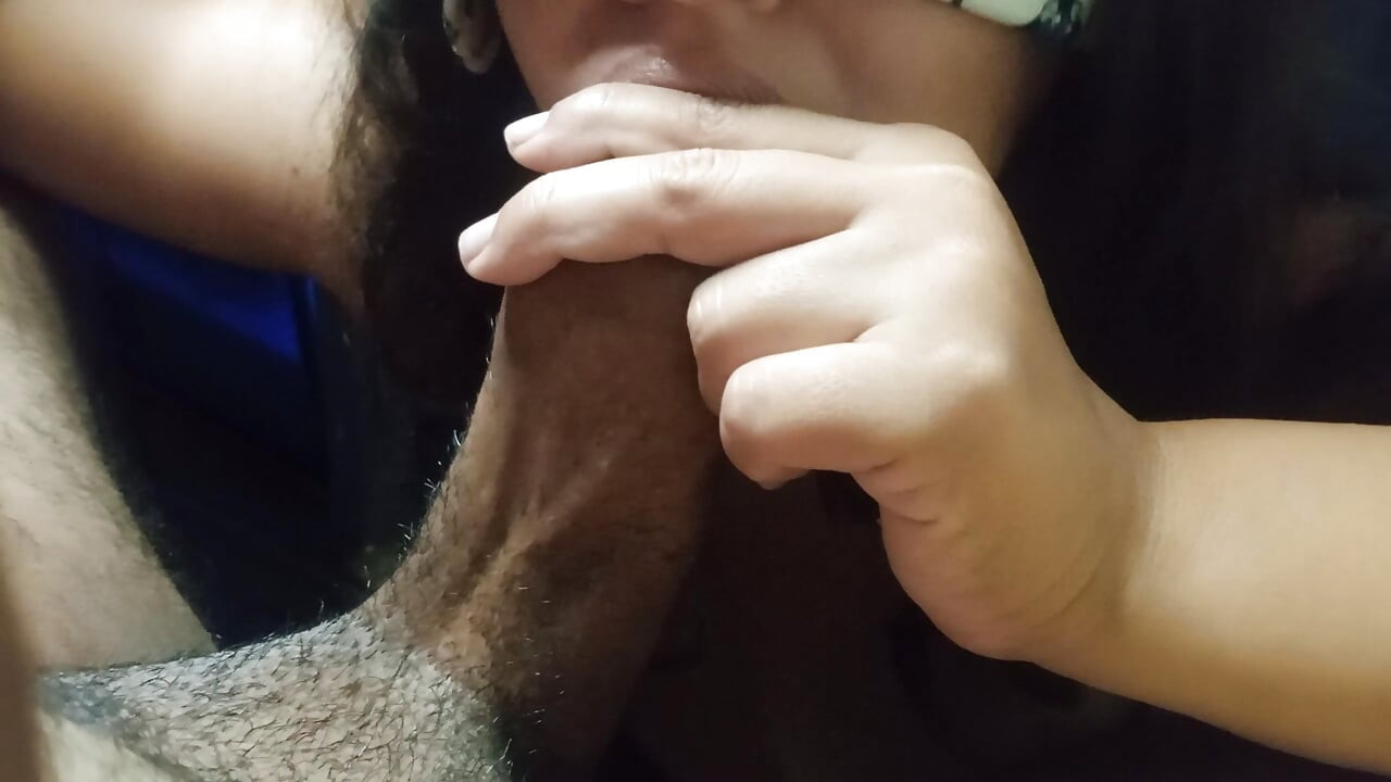 My stepsister is addicted to sucking my penis, she doesn't even give me a break when I'm editing these videos.