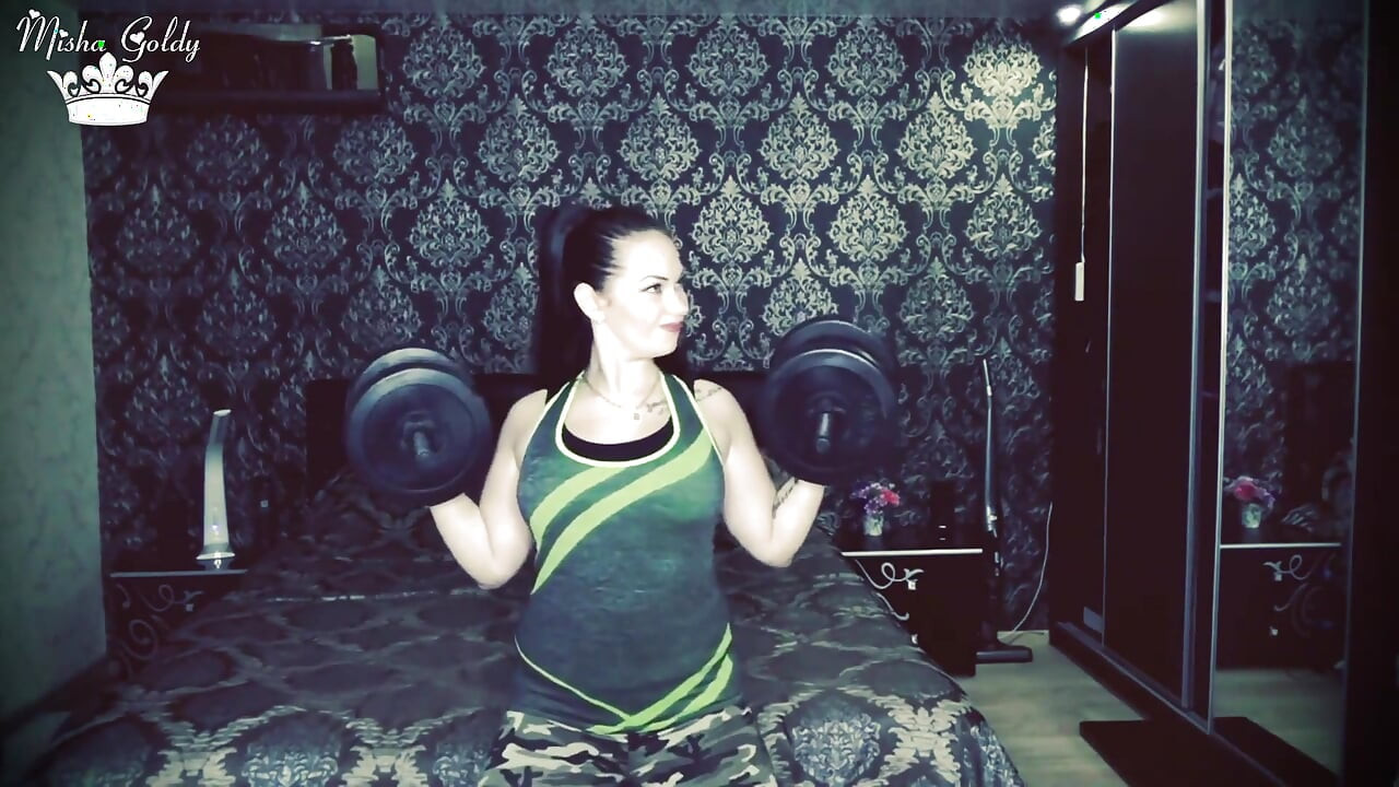 50 weight liftings repeats for biceps and shoulders challenge!