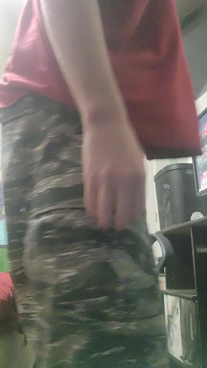 twink stripteases secret g string under his clothes
