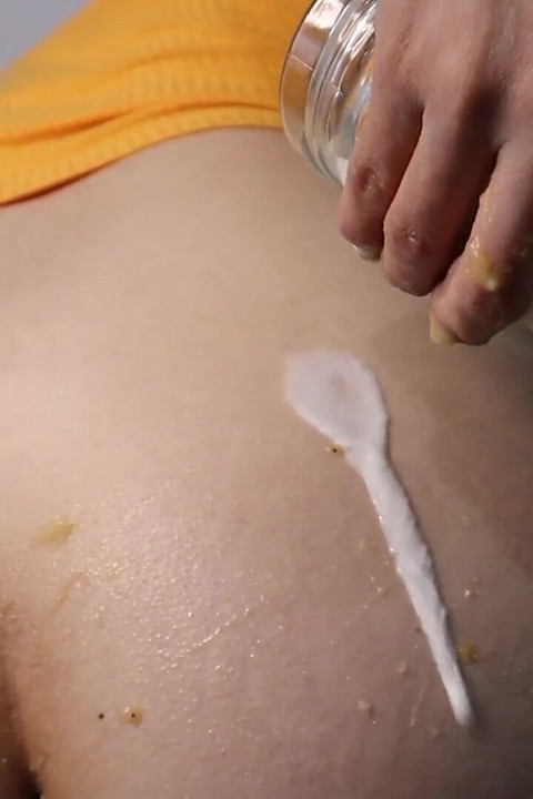 Haciendo Leche De Banana Con Mi Culo