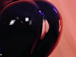 Macacão de borracha de látex - vídeo de compilação por milf fetiche modelo Arya Grander