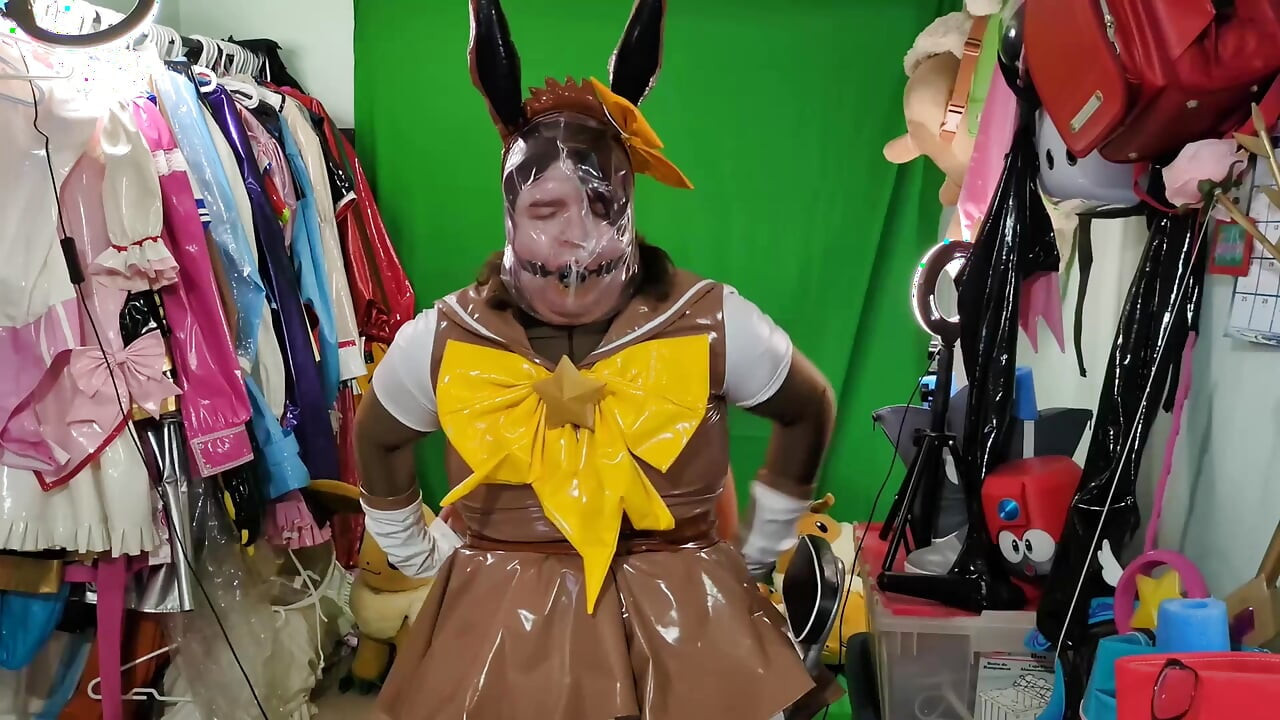 PVC Sailor Eevee Assorted Breathplay, Gags and Inflatable Tail