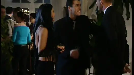 Brunette Picked up in a Party Sucks a Big Hard Cock Cumming in Her Face