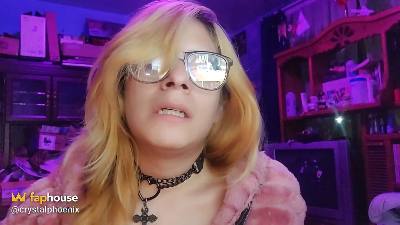 Sissy Wears a Sex Necklace at the Asmr Church