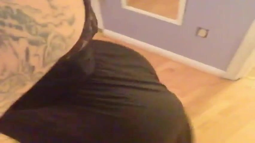 Working that ass in a black dress