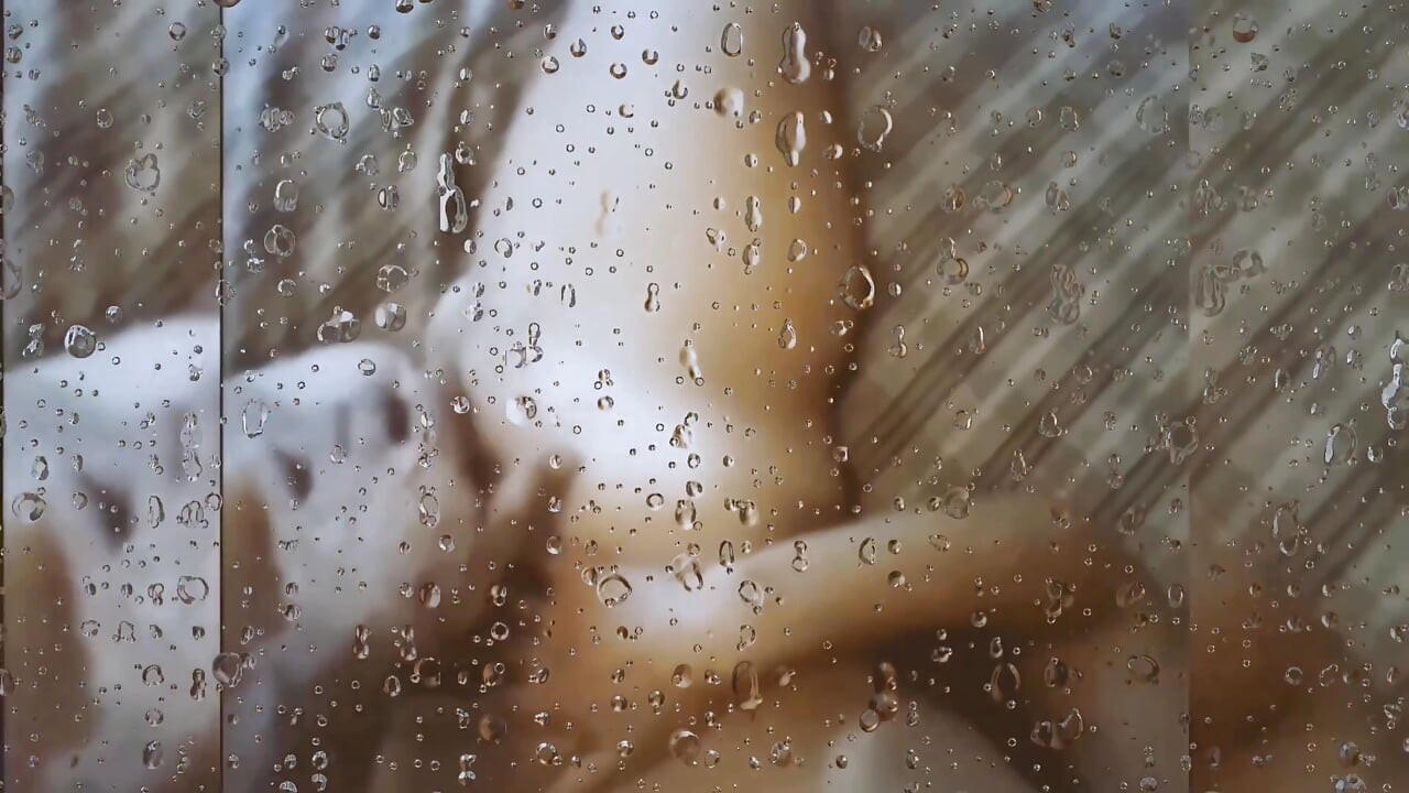 Mature Wife Enjoying Rainy Day (oldie Style)