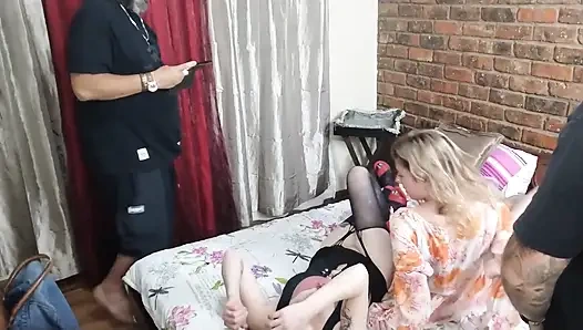 Jerking off While Girls Are Scissoring Pussy Humping