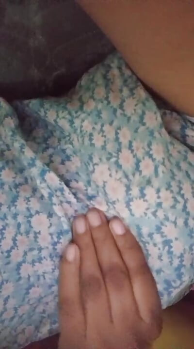 Hot brunette masturbates with giant dildo on top of teddy bear
