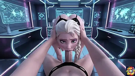 Elsa having sex in the tech bedroom