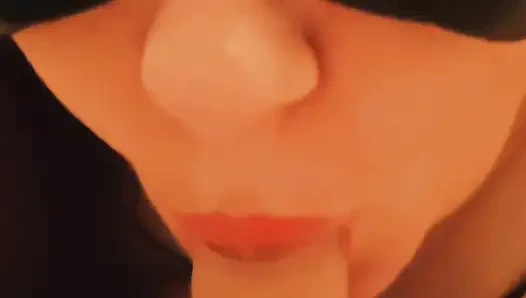 BBW Milf xMaskedMomWifex Blowjob Up To