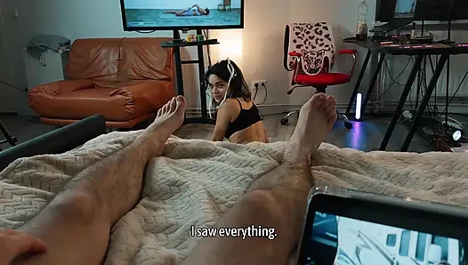 StepBro Jerked Off Watching Me!