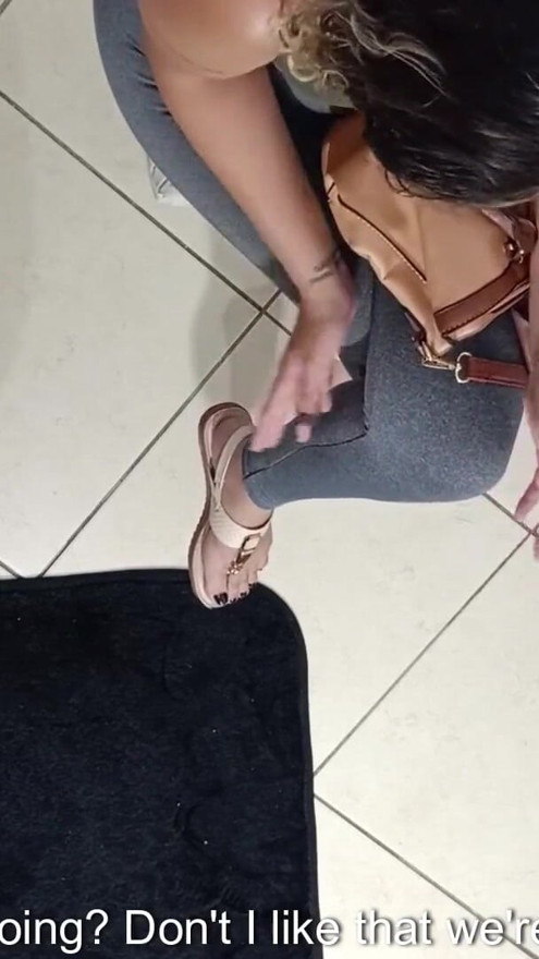 Unexpected sex in the waiting room with a stranger. | Clip 1