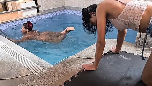 Extreme heavy fat bitch vs skinny poor slave girl - I will crush your knees and take all your power out of your sweet body