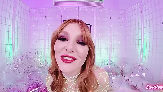 Трах в рот волосатой рыжей Lacy Lennon в видео от первого лица