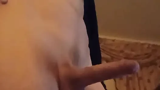 My big cock needed some attention, so i stroked it hard.