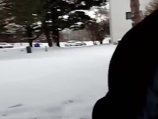Third Cock, Balls, and Taint Video in the Cold Winter