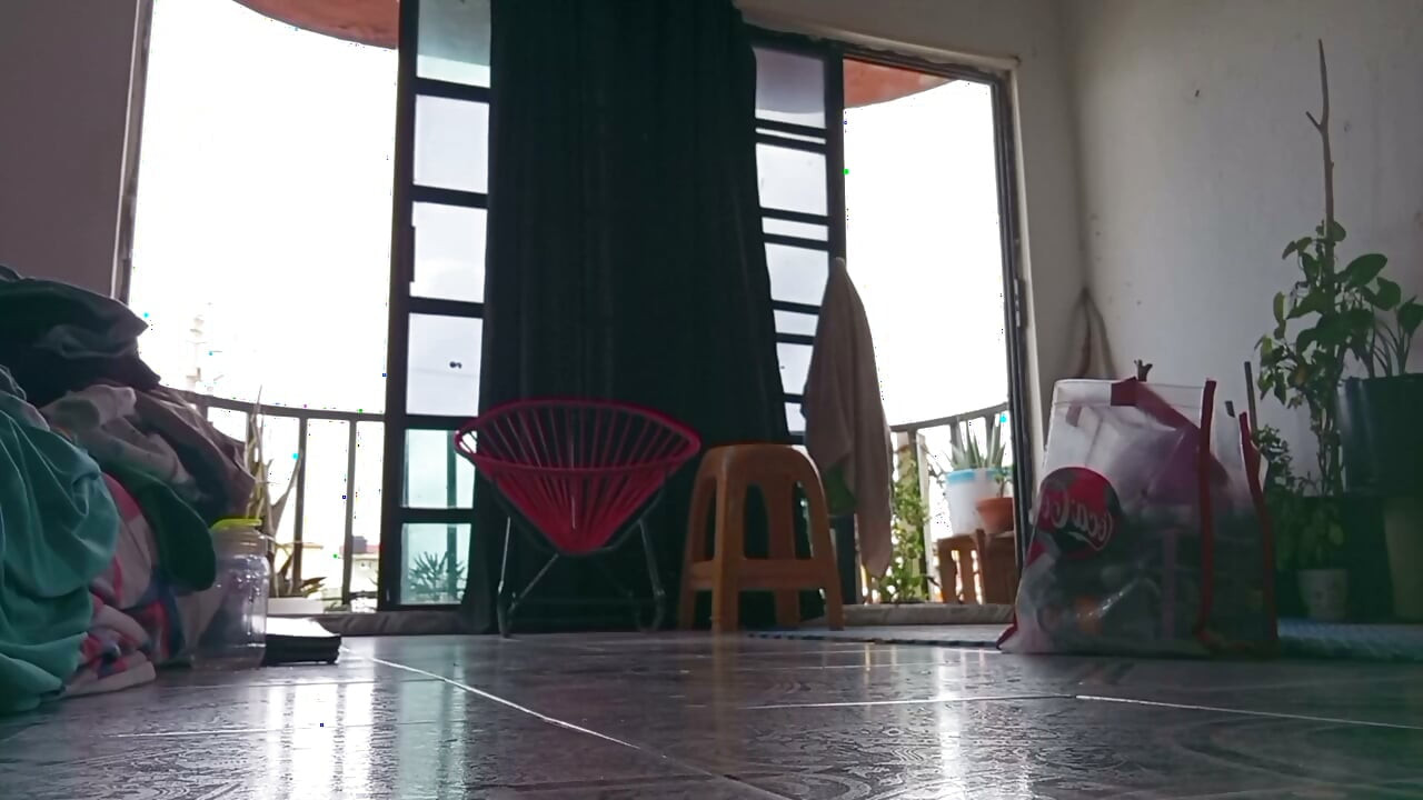 Mother in Room Shows Pants