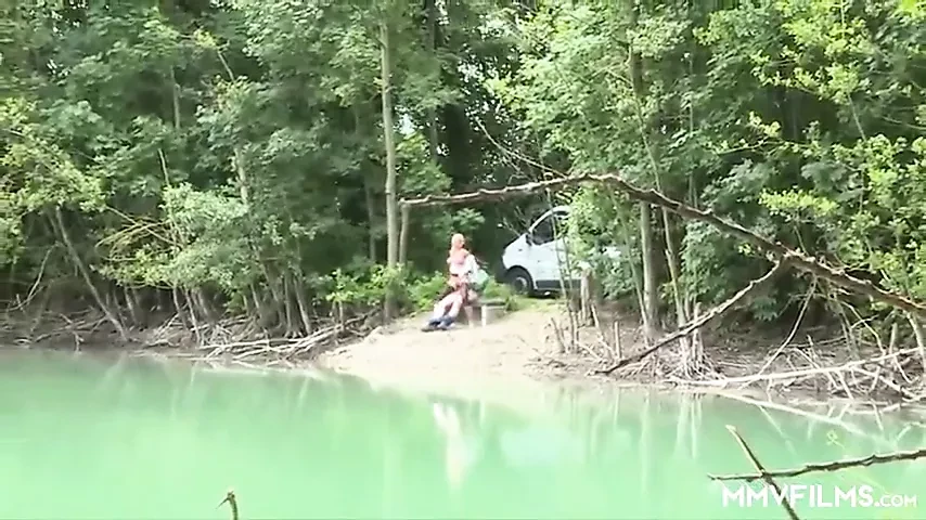 Ass fucking German Milf lake side