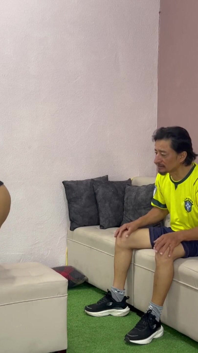 Beautiful busty Brazilian woman gives her stepfather a delicious blowjob. | Clip 1