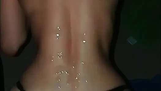 He pulled his 20cm dick out of my ass and came on my back.