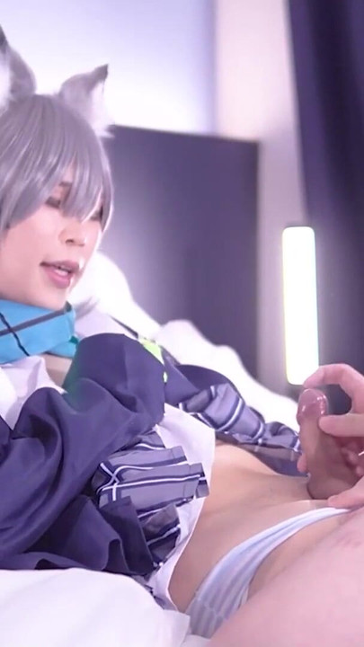 Epic moment from "Blue Archive Shiroko Cosplayer get Fucked, Asian Hentai Shemale Cosplay 1"