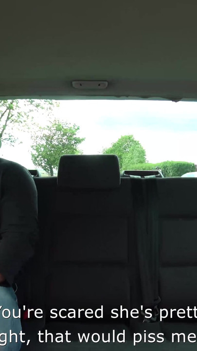 Drivers hot friend fucked in the back on drivinig van