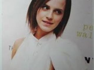 Трибьют спермы для Emma Watson, буккаке №. 4
