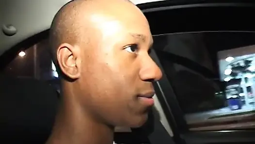 Black dude picks big booty ebony girl with wide hips on the street
