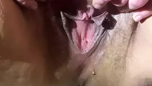 Swollen Pussy trying not to cum dripping grool and ruined orgasm