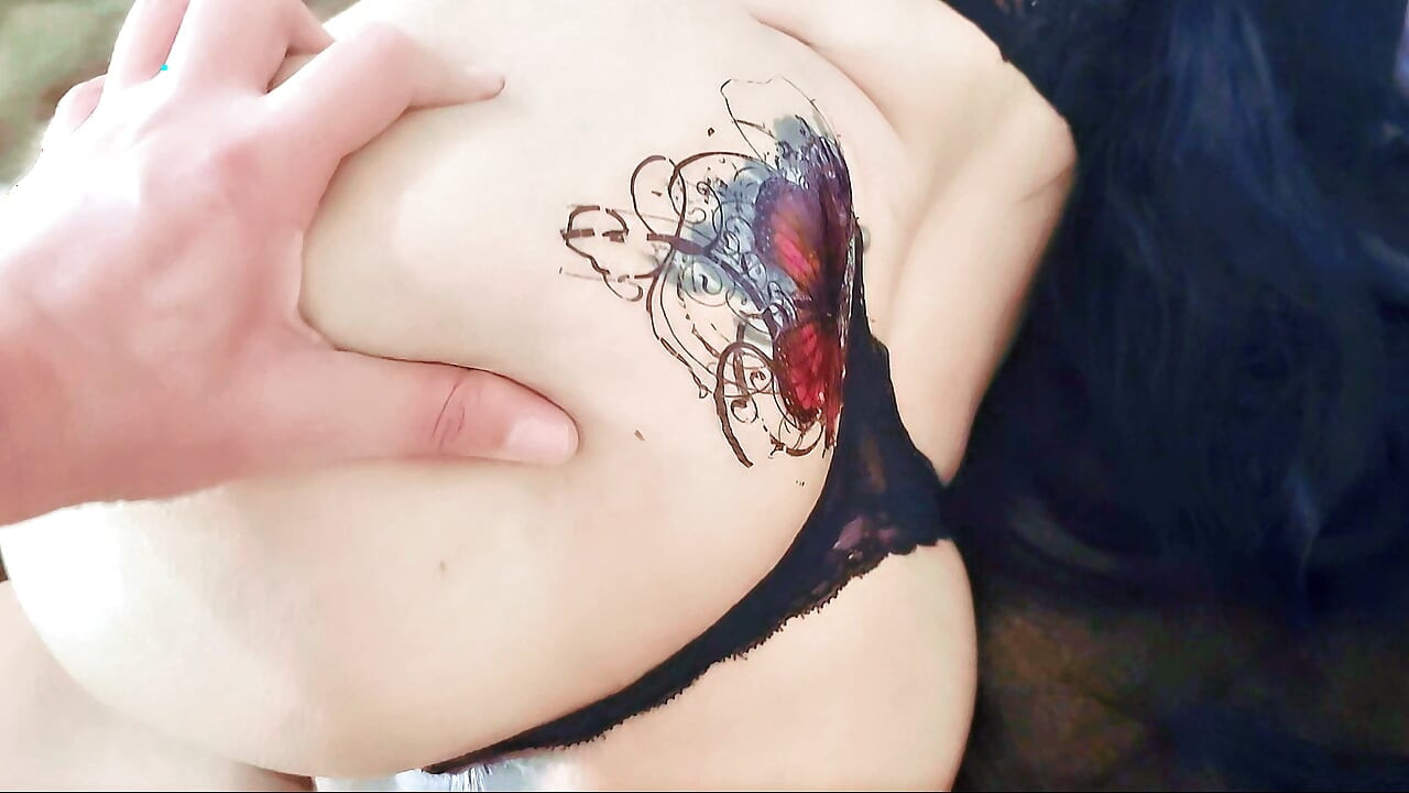 Husband's Friend Uses My Big Tits and Fills My big Ass