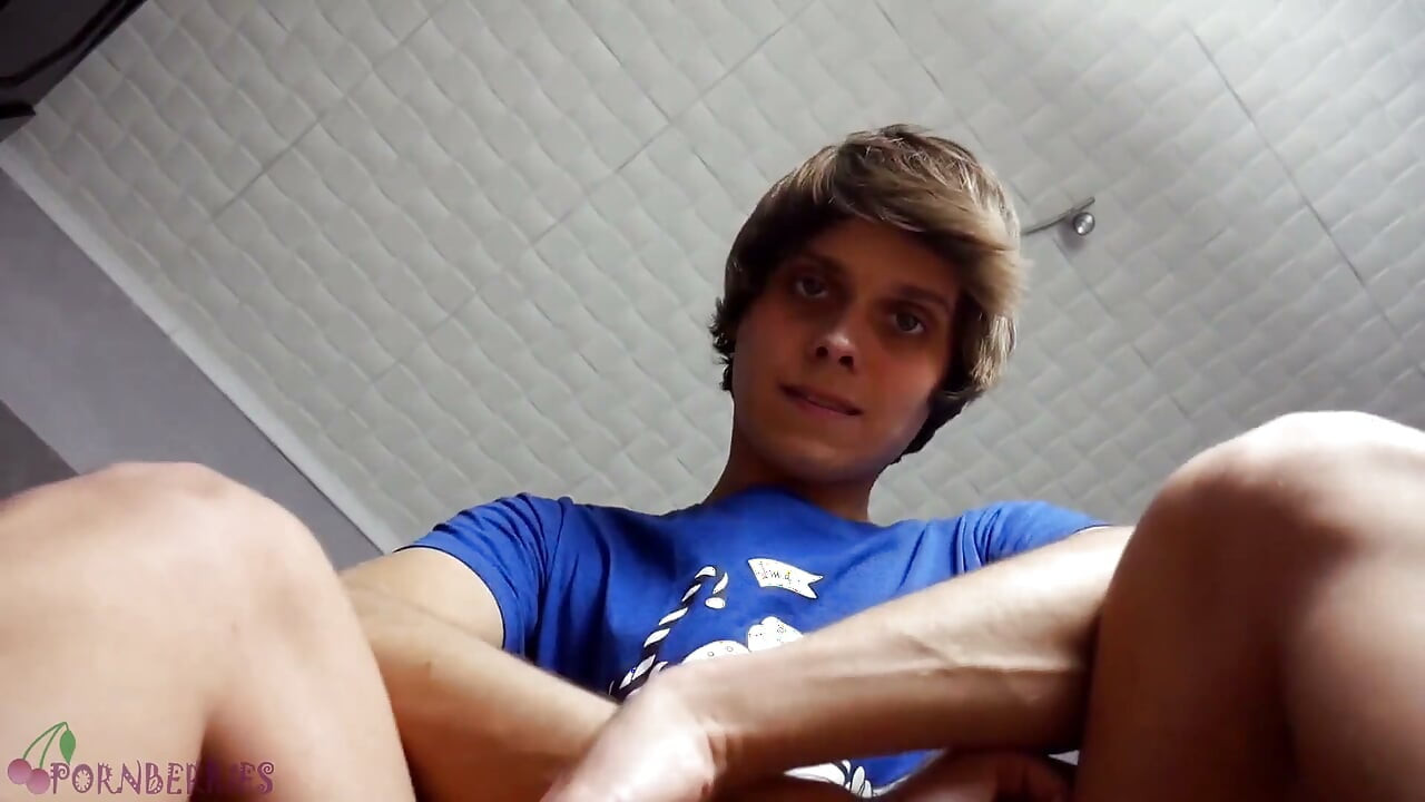 Twink feet master dominates and cums on you