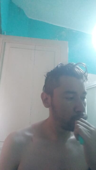 Washing my face in the morning