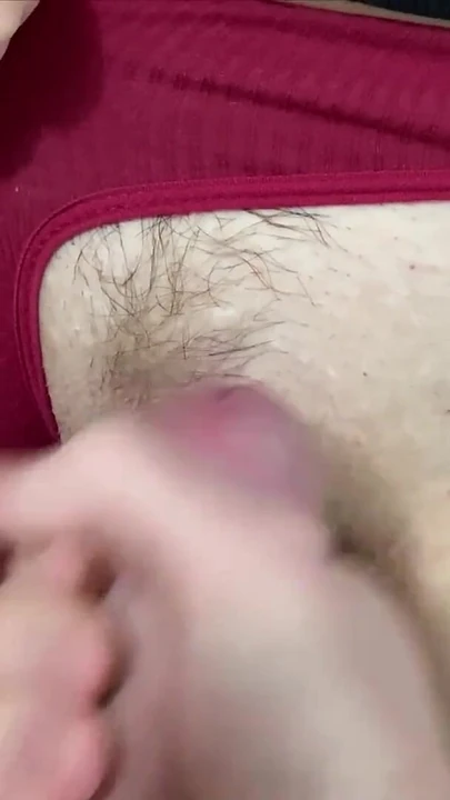 Must-see moment from "Cum in wet red Panties, Pussyjob"