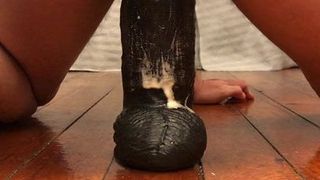 Huge anal dildo make me cum twice