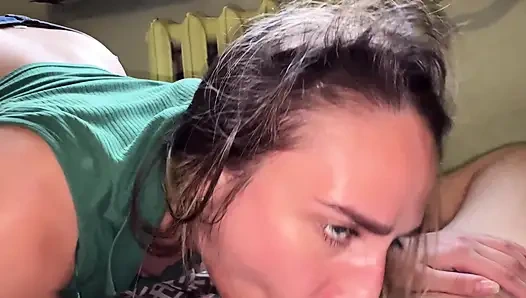 Fat-assed Stepmom Wakes up Her Stepson with Her Wet Cunt and Begs Him to Fuck Her