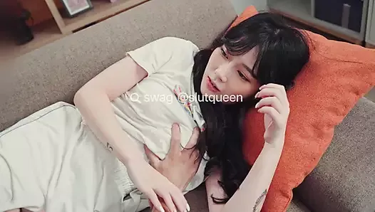 Азиатка хочет быть порнозвездой в любительском видео. Swag.Live Dmx-0058