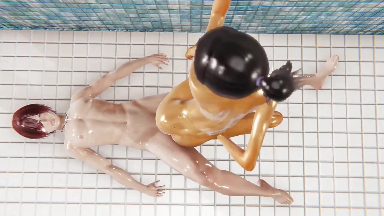 Femboy knullet i dusjen